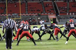Ryan Chalifoux, fake field goal (FG) Louisville vs. NC State, North Carolina State NCAA Championship 11-15-2019 Photo by Mark Blankenbaker, TheCrunchZone.com