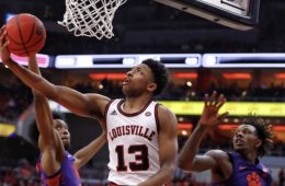 David Johnson Louisville vs. Clemson 1-25-2020 Photo by William Caudill, TheCrunchZone.com