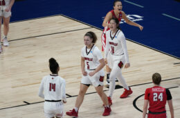 SAN ANTONIO, TX - MARCH 22: LOUISVILLE VS MARIST during the Division I Women’s Basketball Tournament held at Alamodome on March 22, 2021 in San Antonio, TX. (Photo by Scott Wachter/NCAA Photos)