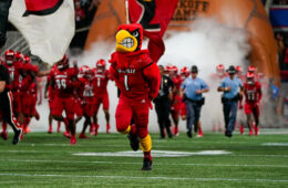 Louie The Card Mercedes-Benz Stadium Atlanta, GA Chick-fil-A Kickoff Ole Miss vs. Louisville 9-6-2021 Mercedes-Benz Stadium Atlanta, GA