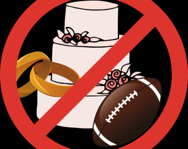 Don't Get Married on a College Football Saturday.