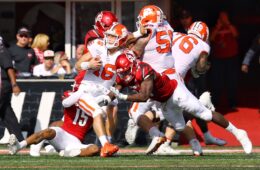 Trevor Lawrence, Tabarius Peterson Louisville vs. Clemson 10-19-2019 Photo by William Caudill, TheCrunchZone.com