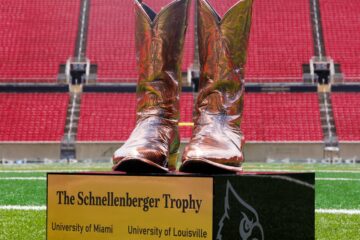 The Schnellenberger Trophy, Golden Boots, Howard Schnellenberger. Louisville vs. Miami